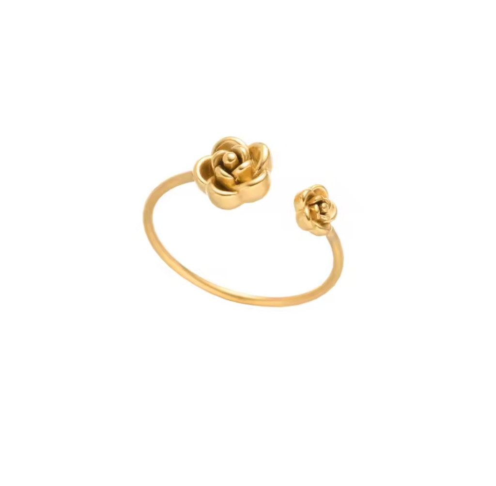 Vintage Rose Open Ring