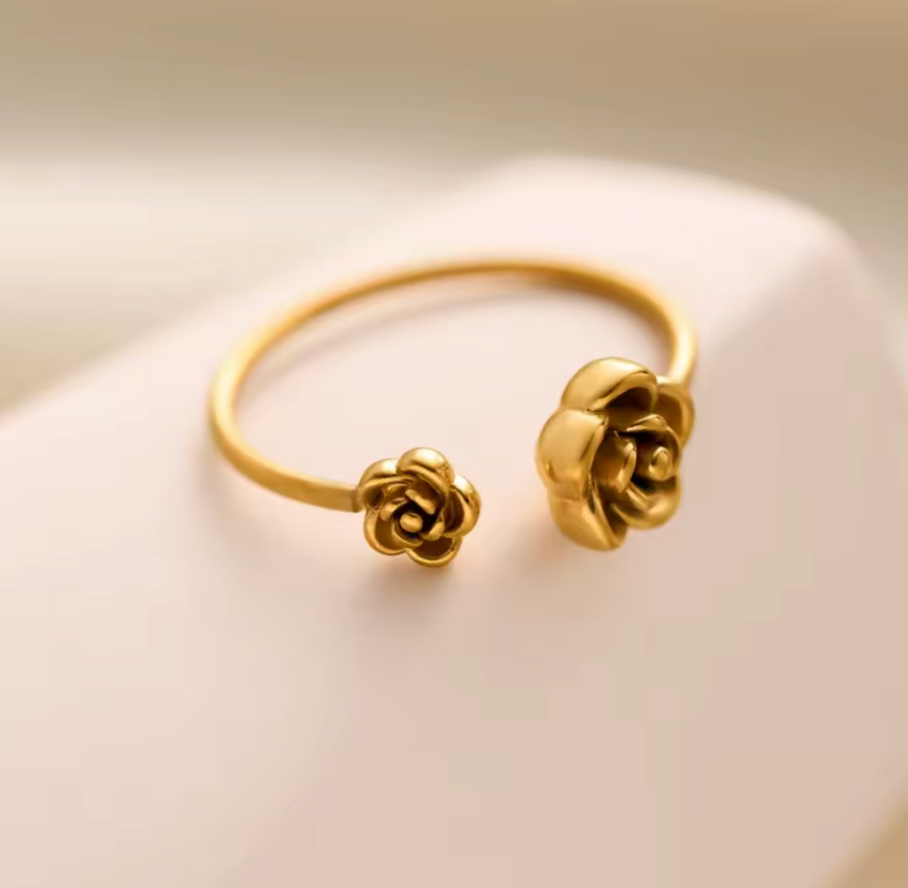 Vintage Rose Open Ring