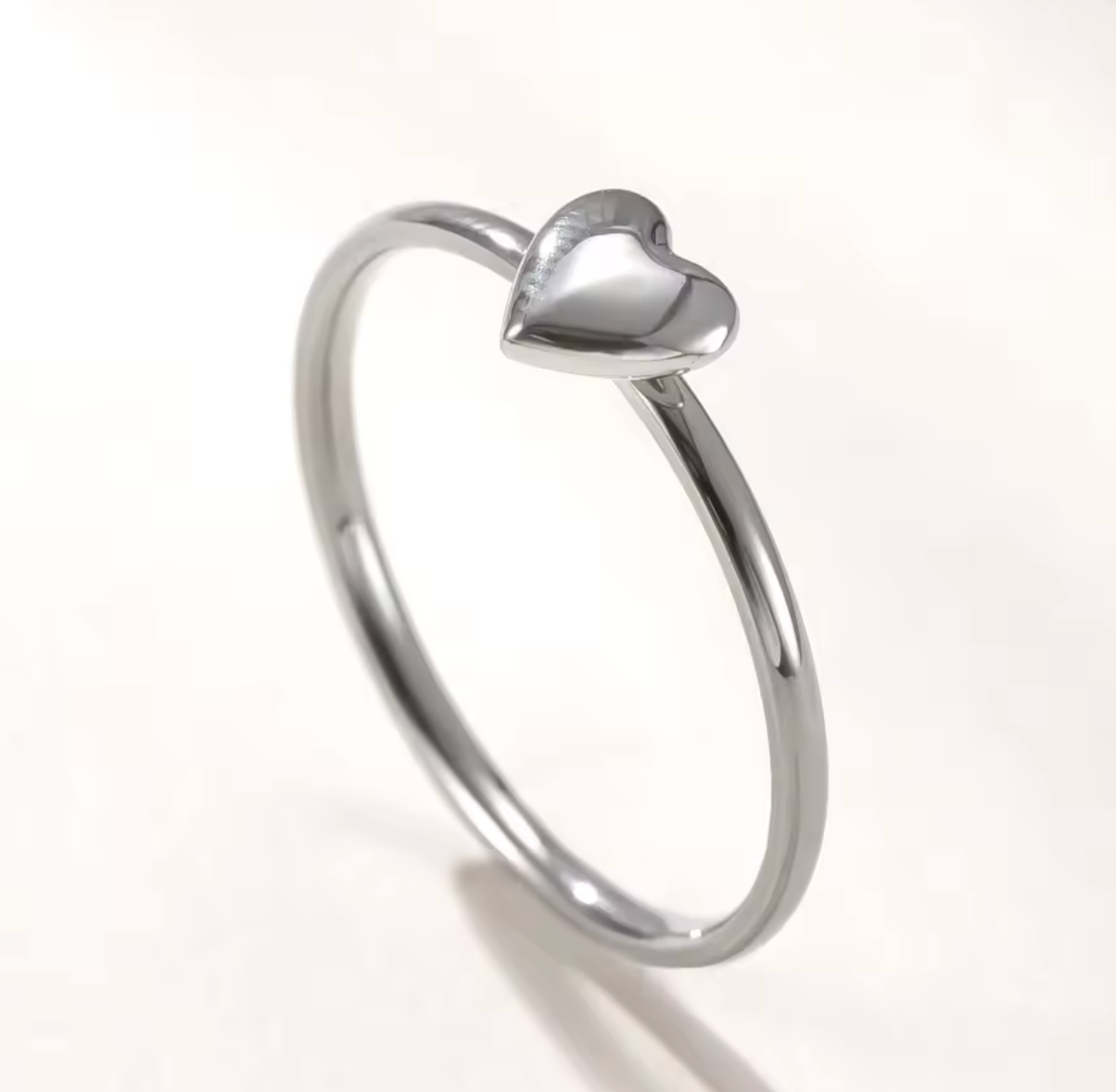 Minimalist Mini Heart Ring