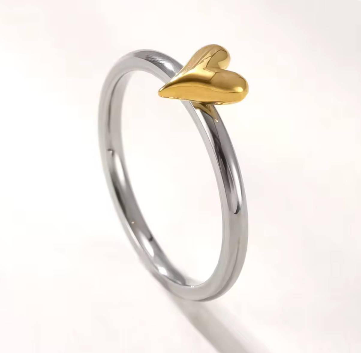Minimalist Mini Heart Ring