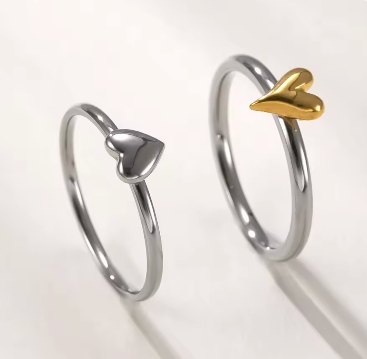 Minimalist Mini Heart Ring